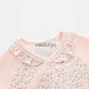 Pullover lawadka 0-6m lente herfst baby baby meisjes romper voor pasgeboren baby print jumpsuitkleding voor babymeisje van 0 tot 3 maanden 2022 NIEUW H240508