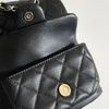 Designer sacos de couro genuíno letras sólida ferrolho cintura listras quadradas na moda marca mochila luxo moda ombro crossbody senhora bolsa com caixa