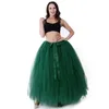 Jupes couches Tutu Tulle Jupe Vintage Midi plissée femmes Lolita demoiselle d'honneur fête de mariage Faldas Mujer Saias Jupe robes longues