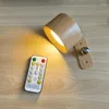 Lampada da parete con luce touch e telecomando, luci da applique montate senza fili