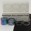 Zeus subohm sac Tubes d'ampoule normaux de 3,5 ml 5 ml Tube de verre de remplacement arc-en-ciel transparent bulle étendue Fatboy LL