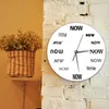 Zegary ścienne Czas jest teraz zegarowym Mediacie Artwork Decor Home Watch Watch na żywo w Prensent Ciche Nonkeing Quartz Uzvers Prezent