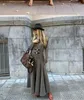 Elegant Contrasting Checkered Pattern Long Dress Women Fashion O Neck Long Sleeve Pleated Dresses Spring Autumn Lady Streetwear 240117