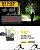 Rechargeable 10 LED Headlamp Flashlight with White Red Lights Head Lamp Light Outdoor Camping Cycling Running Fishing Headlight 240117