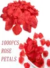 1000pcslot Silk Rose Flower Petals Rose Petals Decoration for Romantic Night Wedding Event Party DecorationDecoration Weddin5369216