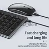Claviers Gris Bluetooth 5.0 2.4G clavier sans fil souris Combo Rechargeable clavier sans fil pleine taille pour ordinateur portable J240117