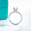 Anelli a grappolo AnuJewel 3ct D Colore Marquise Cut Moissanite Anello di fidanzamento in argento sterling 925 per le donne Regalo di gioielli all'ingrosso