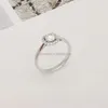 Bröllopsengagemang Fingerringar 18K Solid White Gold Lab Grown Diamond Rings Kvinnor Fina smycken