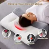 Travesseiro super ergonômico ortopédico, todas as posições de dormir, contorno cervical, pescoço para alívio de dor no pescoço e ombros