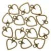 14*11mm Herz Anhänger Charms DIY Schmuck Erkenntnisse Komponenten Legierung Hallow Love Halskette Armband Machen Zubehör KC Rose Gold Antik Silber Bronze Farbe