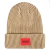 Diseñador clásico otoño invierno estilo caliente gorros gorros hombres y mujeres moda 11 colores gorro de punto lana de otoño gorros de calavera cálidos al aire libre H-1