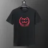 Letnia moda nowa mężczyzna T-koszulka marka O haftowa druk czysty bawełniany krótki rękaw T Trend