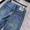 Herren-Jeans, Designer-Jeans, Herren-Damen-Mode, Premium-Briefdruck-Grafikhose, lässige, lockere Luxus-Denim-Hose