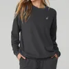 Al Yoga Crew Neck T-Shirt Dunne SoHo Pullover Soft Slouchy Sweatshirts met lange mouwen Vrouwen Losse zachte ademende Jogger Studio-to-street Practice Must-Have Shirt