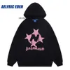 Men's Hoodies Sweatshirts Aelfric Eden Stellaris Embroidered Hoodie Y2K Star Letters Pullover Streetwear Hip-hop Retro Splicing Harajuku Casual Hoodie 2091