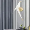 Vägglampa 86light nordisk fågelskugga led dekorativa fixturer moderna sconce lampor för hem vardagsrumskorridor