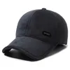 Bola Caps FS Cinza Preto Plus Veludo Boné de Beisebol de Inverno para Homens Mulheres Ao Ar Livre Proteção Contra Frio Earflaps Caps Quentes Espessados Chapéus de Caminhoneiro YQ240117