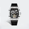 Wristwatches Top Brand AESOP Luminous Skeleton Tourbillon Men's Mechanical Watches Sapphire Glass Barrel Shape Mechanische Tourbillon-Uhr