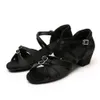 Kinderen Dansschoenen voor Meisjes Vrouwen Ballroom Latin schoenen Dames Moderne Tango Dansen Prestatie Schoenen Salsa Sandalen 3.5 CM Hak 240117