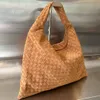 10a toppnivå replikering bv's hop handbag designer axelväska 54 cm intrecciato mocka läder tygväskor med dammväska gratis frakt vv024