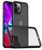 Klare Kristall-Carbonfaser-Textur-Hülle für iPhone 12 Pro Max, langlebig, Hybrid-weicher TPU-Stoßfänger, harte PC-Rückseite, schützende, schwere Hülle fo9266050