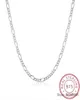 2021 SMTCAT 925 STERLING SILVER 2mm Figaro Chains Necklace Fine Jewelry R Chain Necklace 16 24 249U1229880