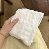 Cosmetic Bags Ins Soft Clouds Small Square Girl's Makeup Organizer Solid Travel Portable Carry-on Top-Handle Storage