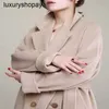 Projektant Maxmaras Cashmere Coat Womens Wool Płaszcze Hepburn Styl owsiany kolor 101801 Płaszcz damski średnia sylwetka sylwetka podwójnie piersi wełna wełna wełniana wełna