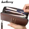 Spring new men's wallet business multifunctional zipper long section clutch large capacity money clip 020524a