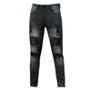 Men jeans Hip Hop Ripped Slim Stretch Pants Spring and Autumn Fashion Club pojkvän Kläder Högkvalitativ jeans S-3XL 240117