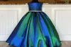 Glitter Pageant Dresses for Teens Toddler 2021 Crystals Ombre Long Little Girls Prom Gowns Jewel Sleeveless Formal Party Wear6140133