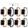 Apple Watch Band Series 9 8 7 6 SE 5 4 3調整可能な金属IWATCH STRAP ULTRA 2 49mm 41mm 45mm 40mm 44mmベルトの女性ダイヤモンドブレスレット