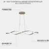 Pendant Lamps Nordic Modern Minimalist Light Luxury Line LED Chandelier Personalized Study Bedroom Living Room Office Art Gold Black