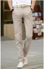 Verão ultra-fino calças casuais masculinas em linha reta calças compridas versão coreana do magro juventude algodão e linho calças masculinas 240116