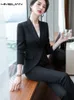 Kombinezon damski Blazer and Pants 2 sztuki Eleganckie luksusowe spodnie biura
