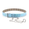 Kids double needle buckles belt fashion children hollow PU leather belts boys casual waistband waist Strap girls all-matching accessoires 80cm 90cm Z6760