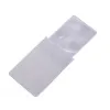 65x90mm Thin PVC Plastic 3X Credit Card Magnifier Loupe Microscope Magnifying Glass Bookmark Transparent Cover Party Gift for Kids 2103A LL