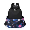 Mochilas escolares con estampado en Color para mujer, morral de nailon impermeable de gran capacidad, mochila de viaje de ocio para niña 2024