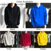 Män avslappnad Plain Pullover Hoodies Hooded Sweatshirts Lång ärm Jumper Tops Autumn Winter Men's Hoodie Coat Fashion 240116