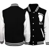 Kurtki męskie projektanci kurtki baseballowej Black White Slim Fit University Varsity Coats UUniform Motorcycle Bomber