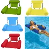 Cama inflável para natação, cadeira flutuante dobrável para praia, piscina, rede de água, colchão de ar, espreguiçadeiras infláveis para águas5398863