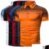 Męskie polo męskie mody Top koszulę noszenie koszule golfowe Tshirt dla mężczyzn Wysokiej jakości 230328 DROP PRODEKTA