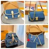 Remix denim designer väskor kvinnor luxurys designers diane favorit crossbody axel väska kullar pochette tote handväska solnedgång bärväskor montsouris ryggsäck