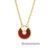 Luxury Womens Carter Necklace online shop V Gold High Version Talisman for Women Plated with 18k Rose Natural White Fritillaria Agate With Original Box