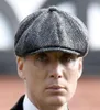 Casquettes de gavroche en laine pour hommes, casquettes plates à chevrons, casquette Gatsby, chapeaux de conduite de Golf en laine, chapeau d'inspiration Vintage, hiver Peaky Blinders2986454