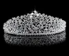 Luksusowa korona ślubna błyszcząca kryształy kryształów dhinestone Roayal Wedding Crowns Crystal Hair Akcesoria urodzinowe Tiaras Quinceaner 7454097