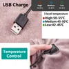 Couverture électrique USB pour le canapé, Charge USB, couverture chauffante, flanelle, lit d'hiver, 5V, 3 niveaux de contrôle, 240117