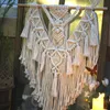 Macrame geweven wandtapijt Boho chic Boheemse geometrische kunst decor mooi appartement slaapzaal thuis kamer decoratie 240117