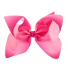 12 färger Rainbow JoJo Bows For Girls Siwa Style Hair Bows Christmas Hair Accessories Birthday Bow Cute Wear Clips Hairpins ZZ