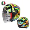 Full Face Open New Agv k Double Lens Half Helmet Motorcycle Helmet Men's Safety Helmet Motorcycle Running Helmet Sun Moon Rolla V9LC